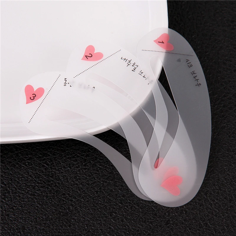 6PCS Grooming Kit Makeup DIY Eyebrow Template Stencil For Women Beauty Tools Accessories