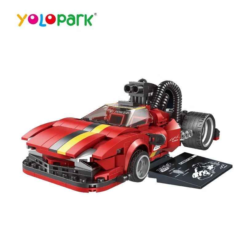 Hot Selling Building Block Souped-up Series Block Car - Flame Cyclone