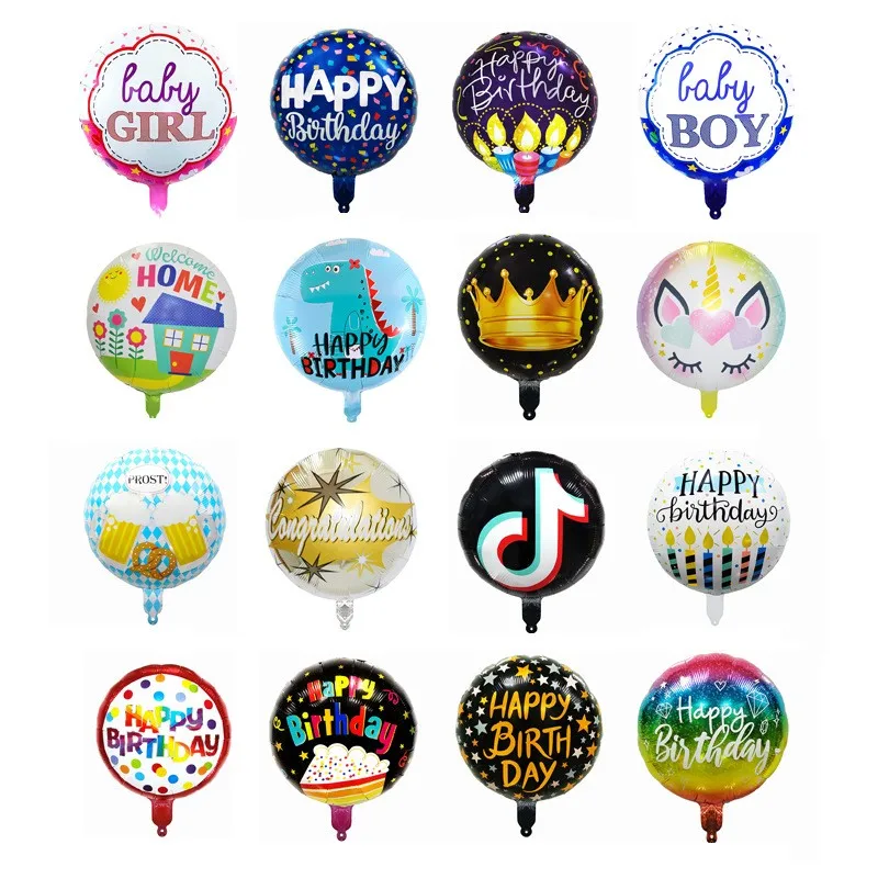 Wholesale Customized Emotion Face Inflatable Double Side Print Mylar Balloons For Home or Party Decoration