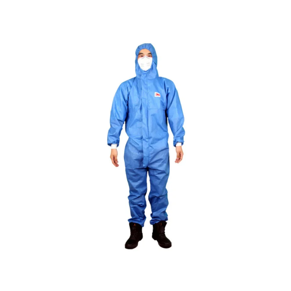 Dupont Tyvek 400 Ppe 4530 Disposable Oil Resistant Isolsted Gowns Coverall Blue Sz L Eur Elastic Cuff