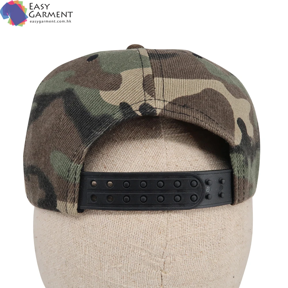 online shopping Adjustable 3D Embroidered velvet camo uniform baseball cap hat with straps