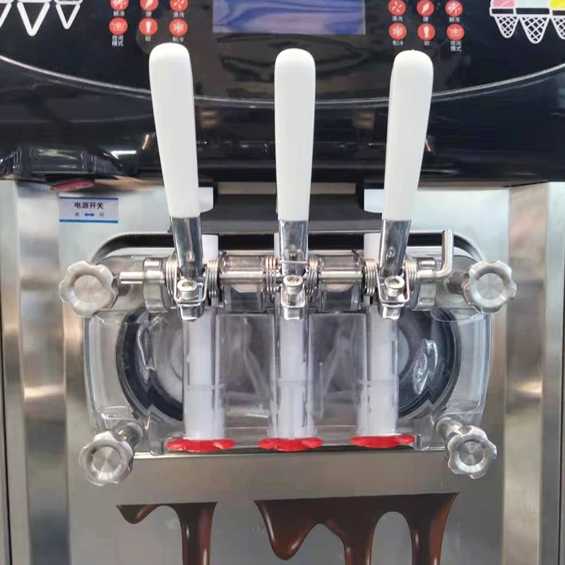 HENGZHI Automatic Vertical Ice Maker 7-day self-cleaning Soft Serve Ice Cream Machine