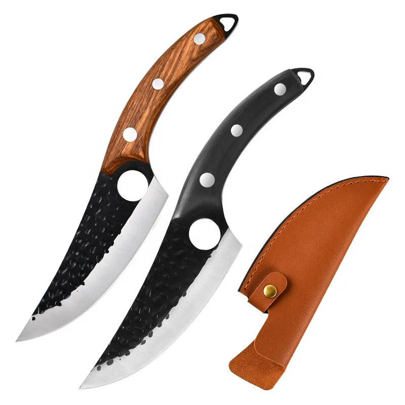 Hot Selling Boning Knife Handmade  Meat Cleaver Outdoor Cooking Cutter Butcher Knife Cutter  bone cut knife