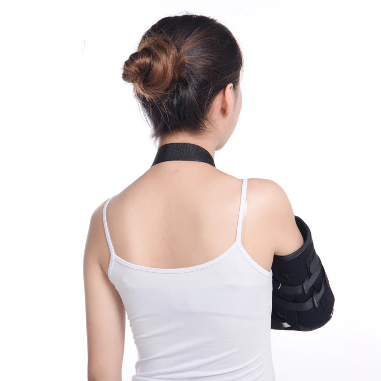 Adjustable arm fracture fixation elbow strap fixed brace forearm sling