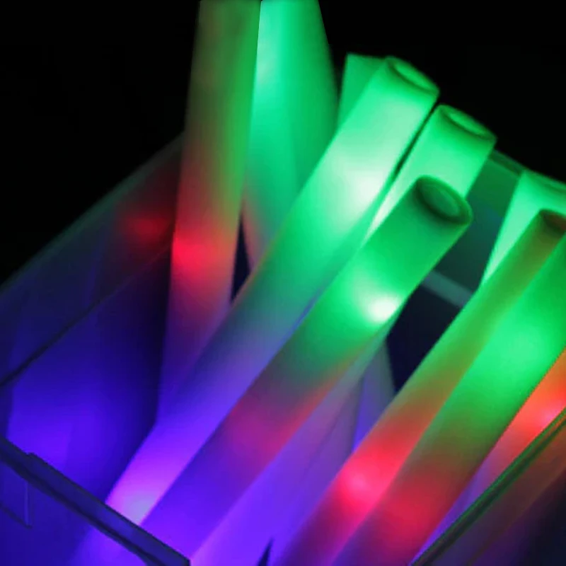 Promotional Factory Price Flashing Multi Color Led Light Foam Glow Sticks Concert Party Supplies