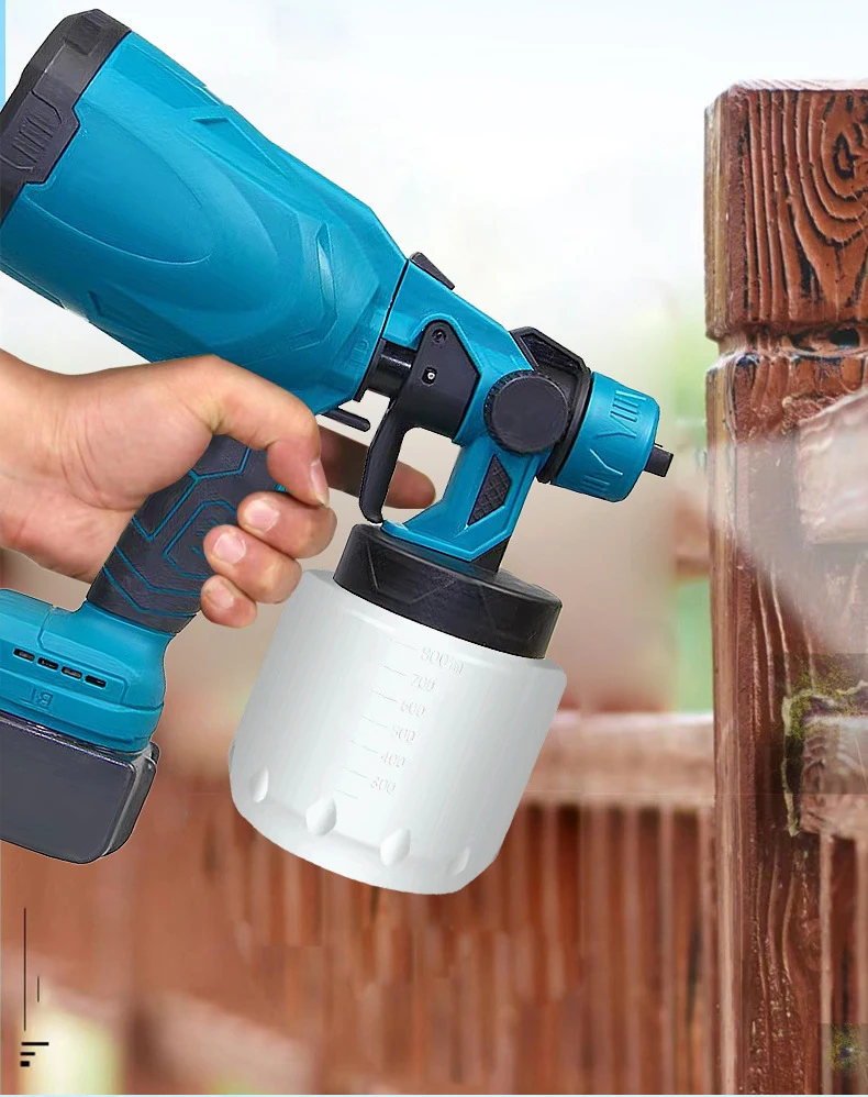 New Arrival Handheld Cordless Airless Painting Machine Portable Lithium Battery Powered Paint Spray Gun