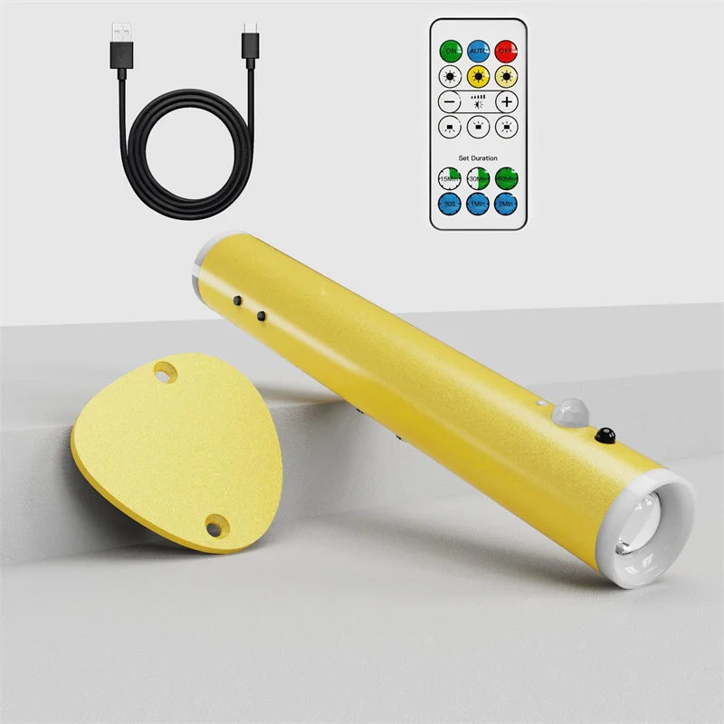 Up and down magnetic suction rechargeable wall lamp PIR human body induction intelligent emergency mount lights