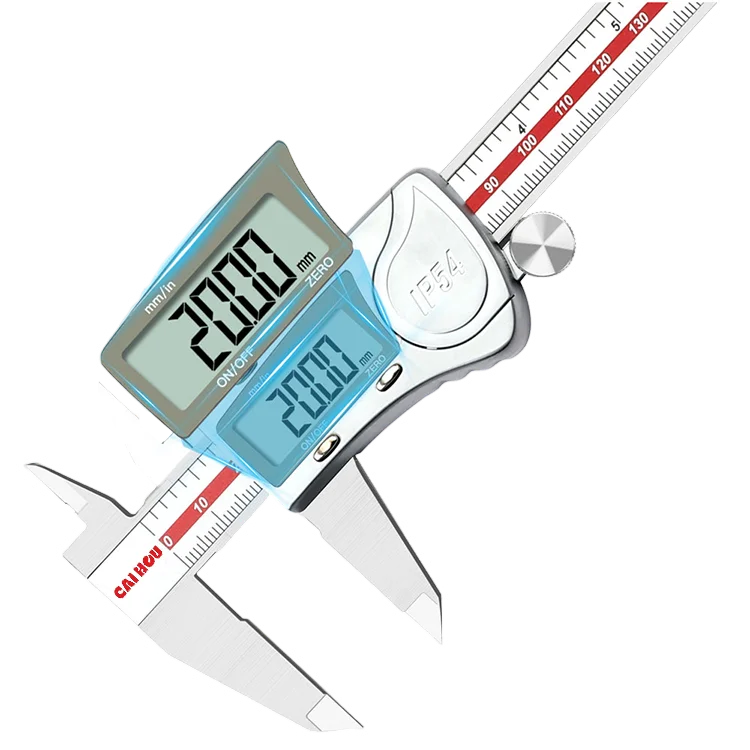 0-150/200/300mm Industrial Ip54 Waterproof Stainless Steel High-Precision Measuring Digital Vernier Caliper