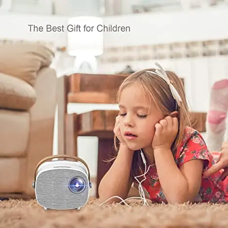 Mini Projector YG230 Video Projector LED Portable Home Theater Projector Compatible with PS4 PC via VGA TF AV and USB for Kids