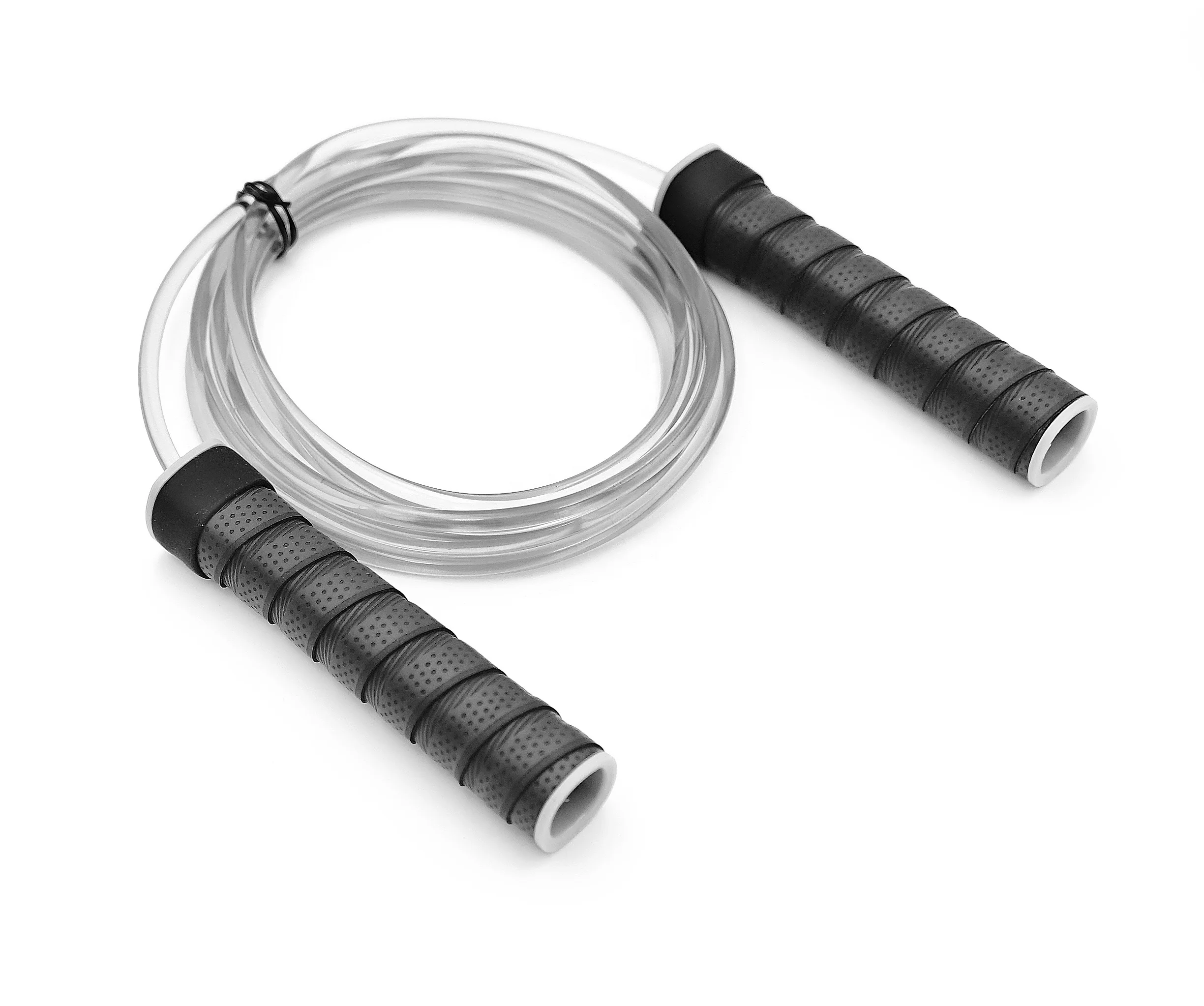 Adjustable Cross Training bearing speed jump rope with overgrip on the plastic handle - Small Size