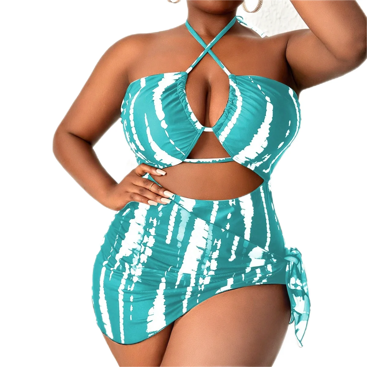 2024 Swimsuit Plus Size  Monokini Swimwear Sexy   Bikini Set Sexy Underwear  Beach Wear For Plus Size Women  Sexy Bikini Set