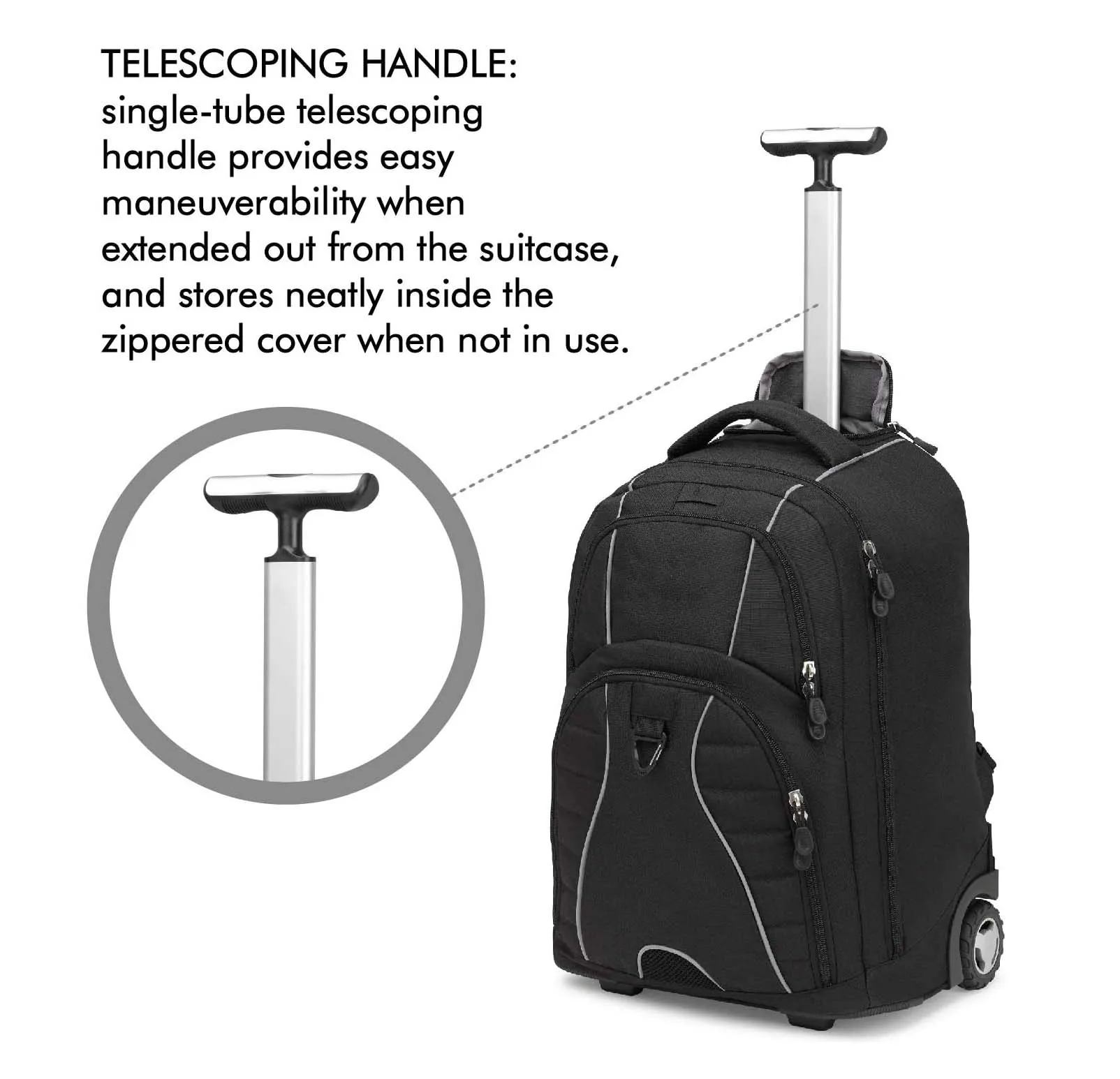 Wheeled Laptop Backpack Latest backpack with trolley for easy travelling