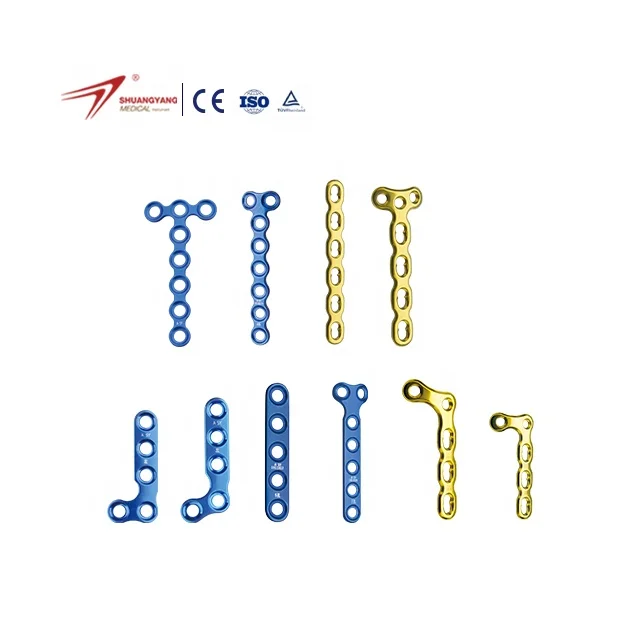 Factory Price Shuangyang Orthopedic Titanium Implants Mini Locking Fragment Plate Good Price Mini Finger And Foot Locking Plate