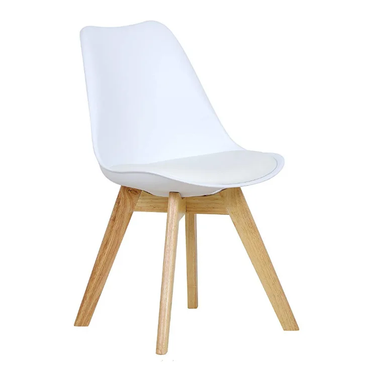 Furniture Nordic Plastic For Dining Room Cheap Modern Cafe Restaurant Hotel Elegant Chair Wooden Leg Plastic Dinning Chairs
