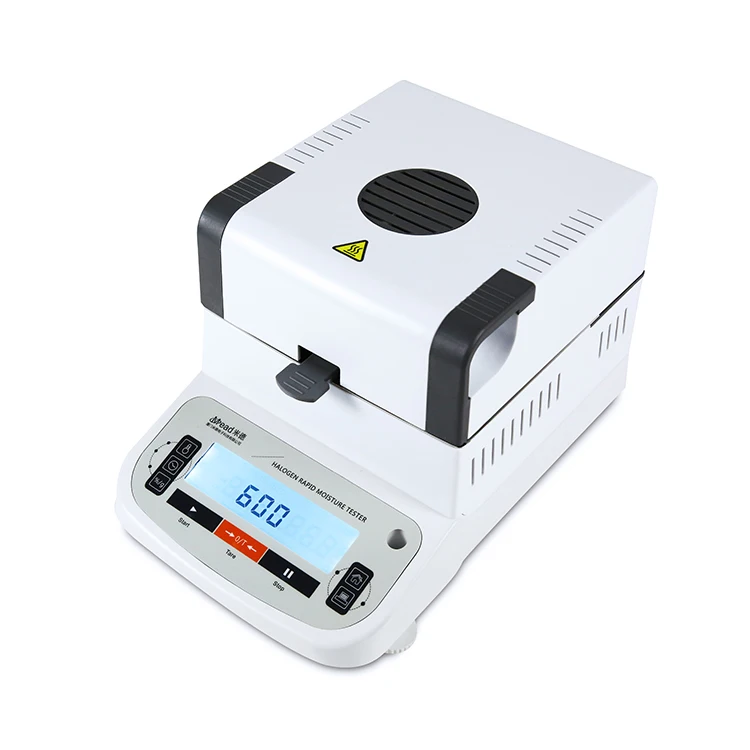 Digital LCD Moisture Tester Halogen Moisture Analyzer for Food, Grains, Cotton,Raw Materials