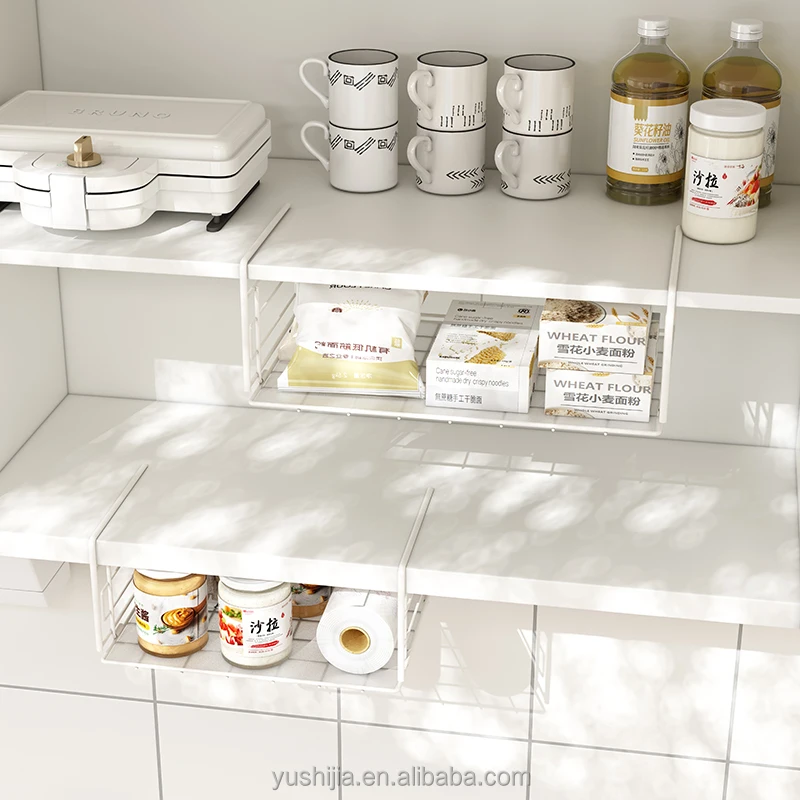 folding metal basket organizer hanging cabinet organizer shelves