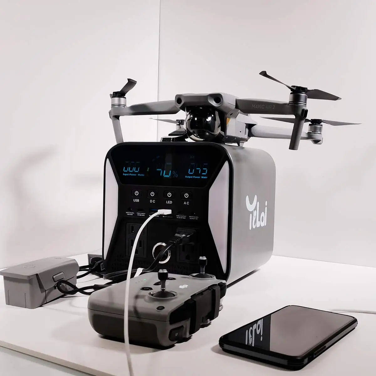 Портативные электростанции 300 Вт, перезаряжаемая резервная литиевая батарея для кемпинга, путешествий на открытом воздухе и домашней удержания аварийного питания