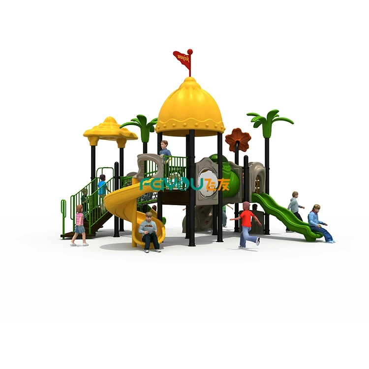 Kids tale custom playground equipment new large plastic slide children outdoor toys games kids outdoor playground
