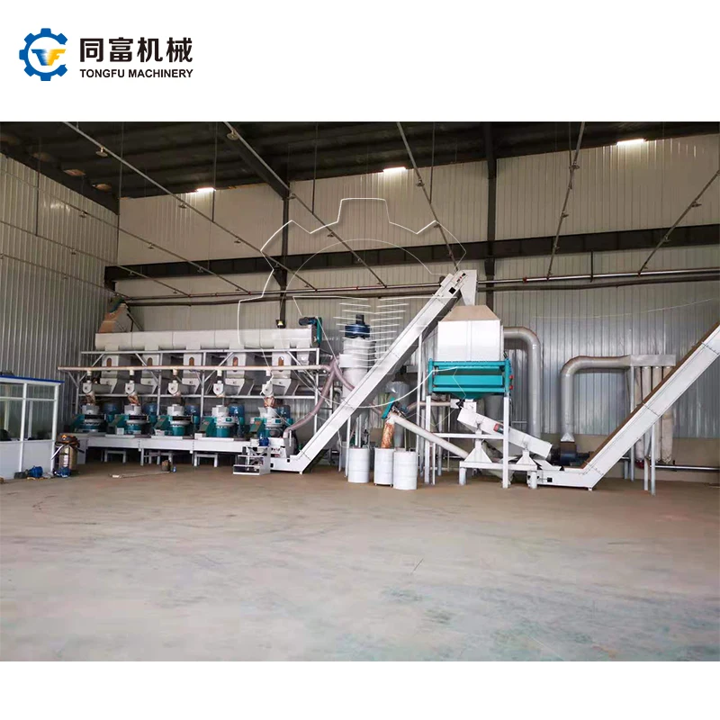 Completed Wood Sawdust Pellet Processing Line