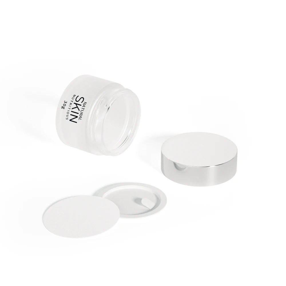 5 10 15 20 25 30 50 g ml eye body face cream jars cosmetic packaging frosted glass jars with silver lids