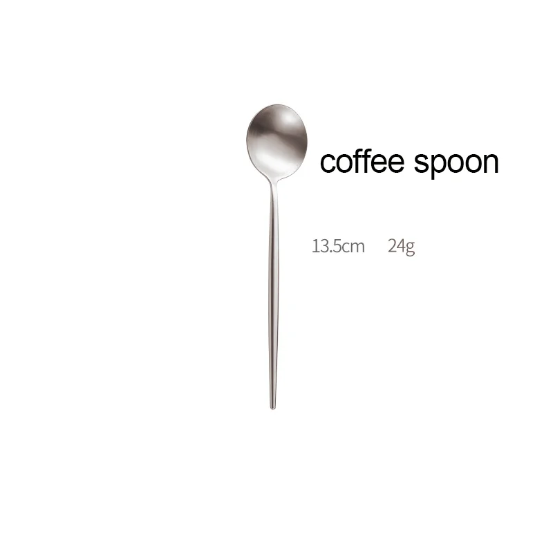 304 stainless steel cutlery set dessert dinner knife spoon and fork set stainless