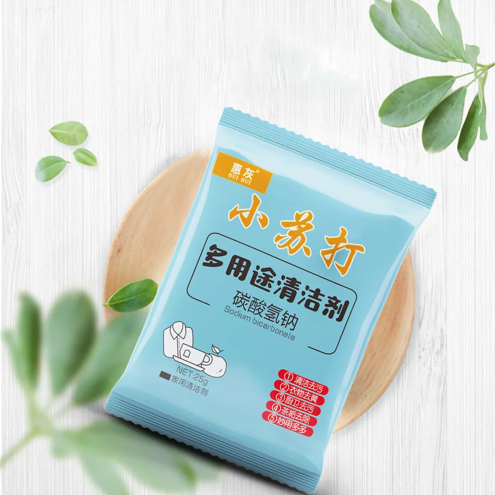 
NaHCO3 multifunctional washing agent cleaning oil and tea dirt small package baking soda 