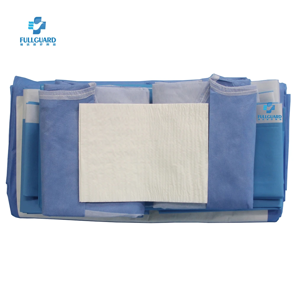 Medical Disposable Sterile Surgery caesarean Packs C-section sets