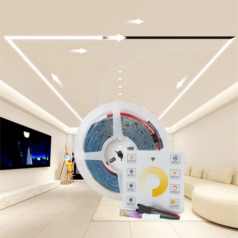 Двойная белая Проточная вода 24 В Светодиодная лента 2835 120