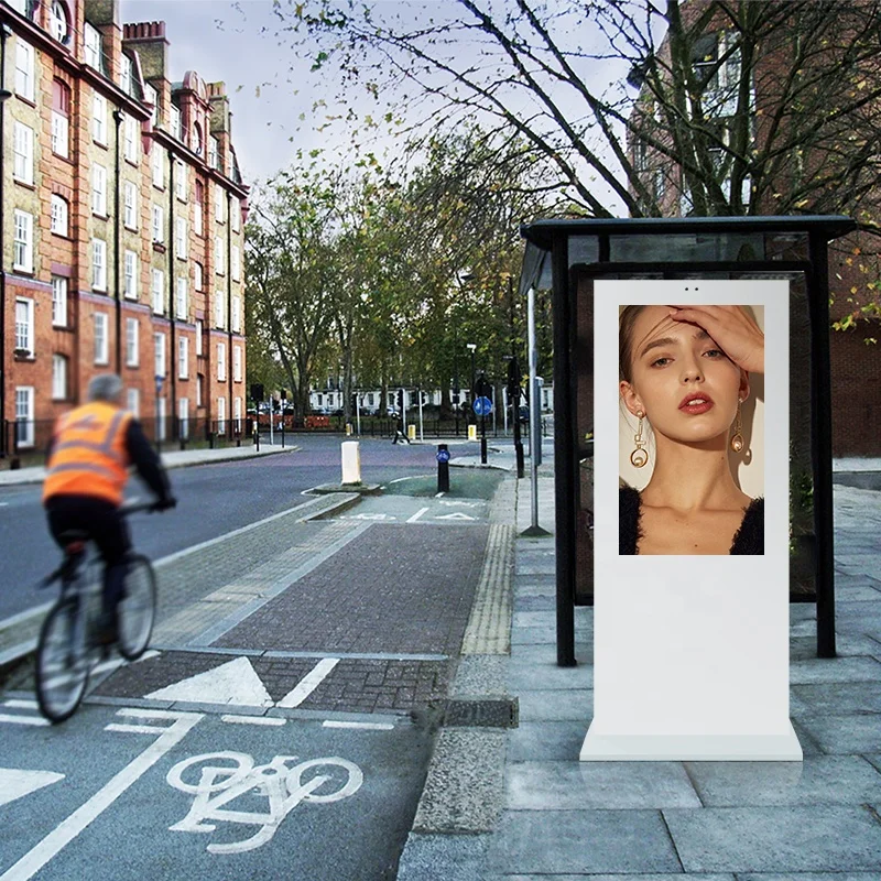 79 Inch Wifi Network waterproof Outdoor Icd Led Display Digital Signage Advertising Player Kiosk Screen