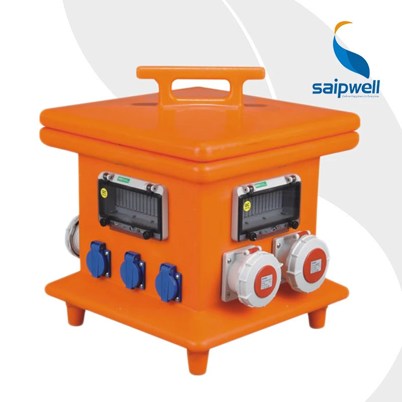 Factory Outlet Saipwell Super Safe Portable Power Systems Temporary Power Distribution Boxes with Industrial Socket