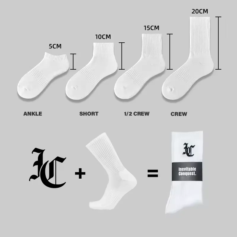Free Design Bamboo Cotton Crew Sock Manufacturer Mens Customised Socks Custom Logo Socks