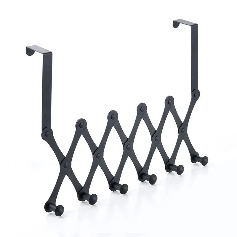 X Shape Expandable Hanger Wall-mounted Hook Mount Retractable Clothes Shelf