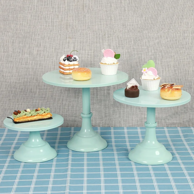 Palmy High quality iron cake stand set multicolor afternoon tea dessert  display stand for wedding party decoration