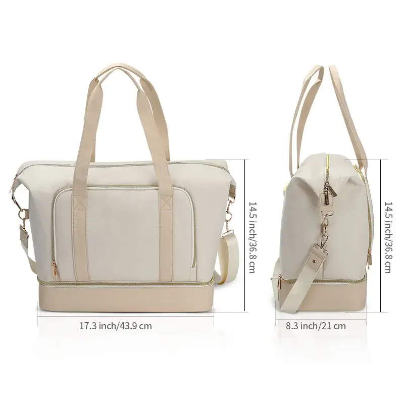 Factory OEM Luxury Designer Travel Weekend Duffel Bag Waterproof Custom Polyester Overnight Bag Large Capacity Tote Gym Bag 2023