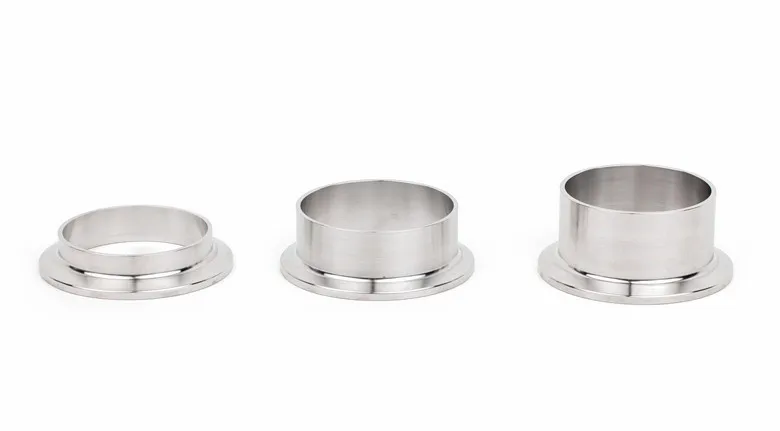 Stainless Steel 304 316L Pipe Fitting Sanitary Weld Ferrule Tri Clamp PTFE Gasket Set