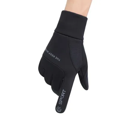 
Sport Full Finger Gloves Waterproof Outdoor Weight Lifting Climbing Gloves Touch Screen Fleece-lined 
