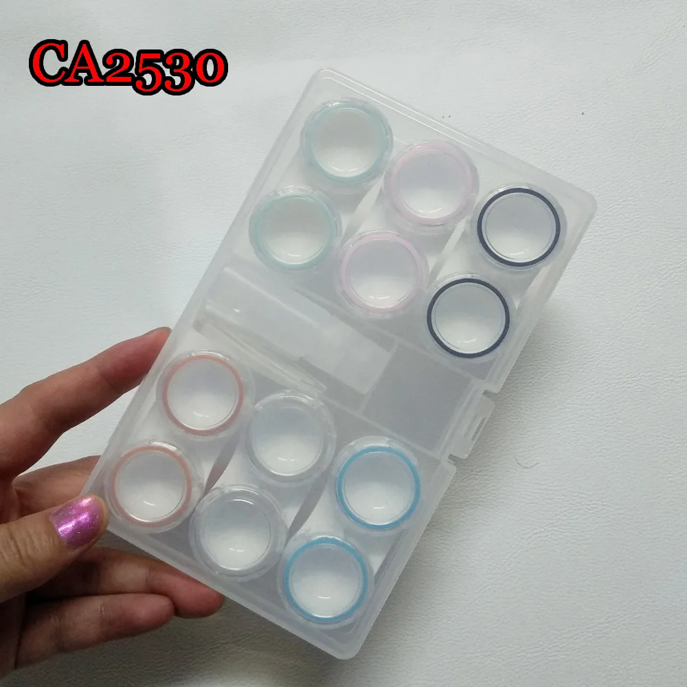popular 6pcs contact lens set with pp saving box CA2530