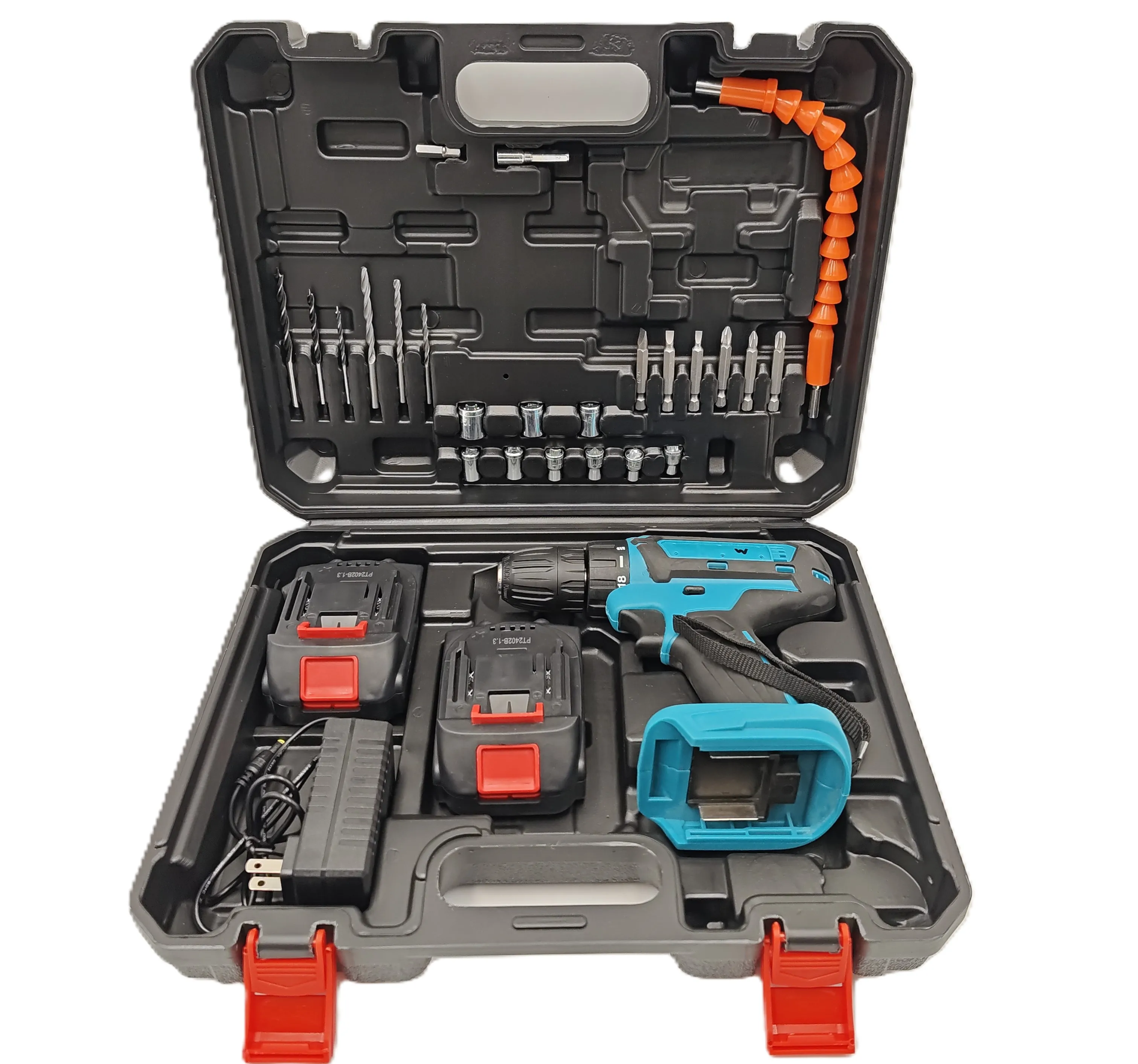 Set Hand Tools Including Cordless Drill Lithium Battery Hammer Drill Industrial DIY Applications 30mm OEM Customizable