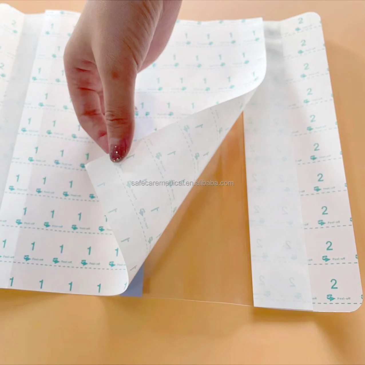 Disposable Medical Waterproof Transparent Film NPWT Dressing NPWT three layer transparent film 30cmx30cm