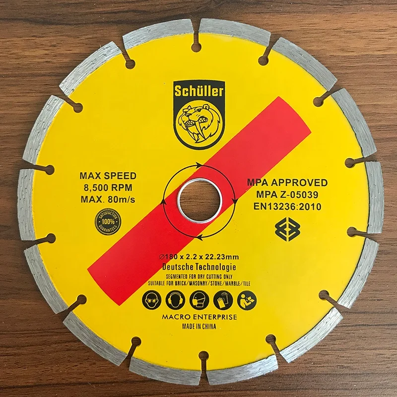 7 inch 9 inch Dry Cut Granite Diamond Saw Blade Cutting disc For Cuttings  Concrete Marble And Granite