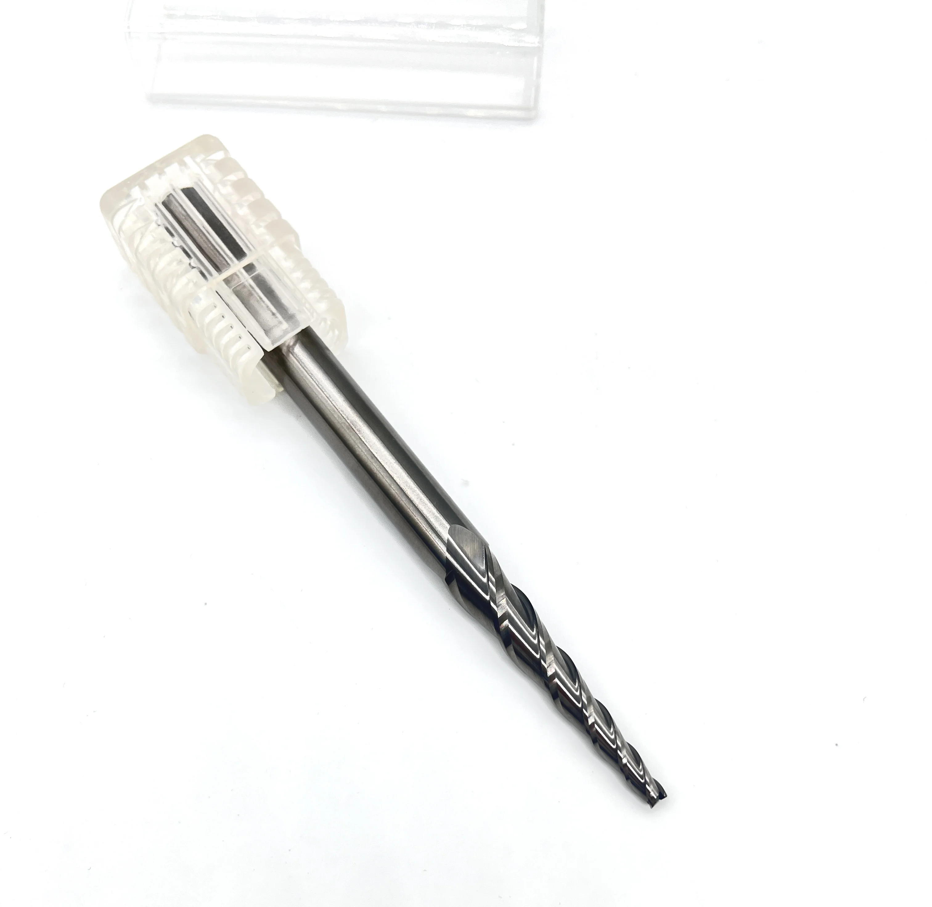 Hot Sale Tungsten Solid Carbide Milling Cutter Taper Endmill 2 Flute Tapered Ball Nose End Mill For Cutting Wood