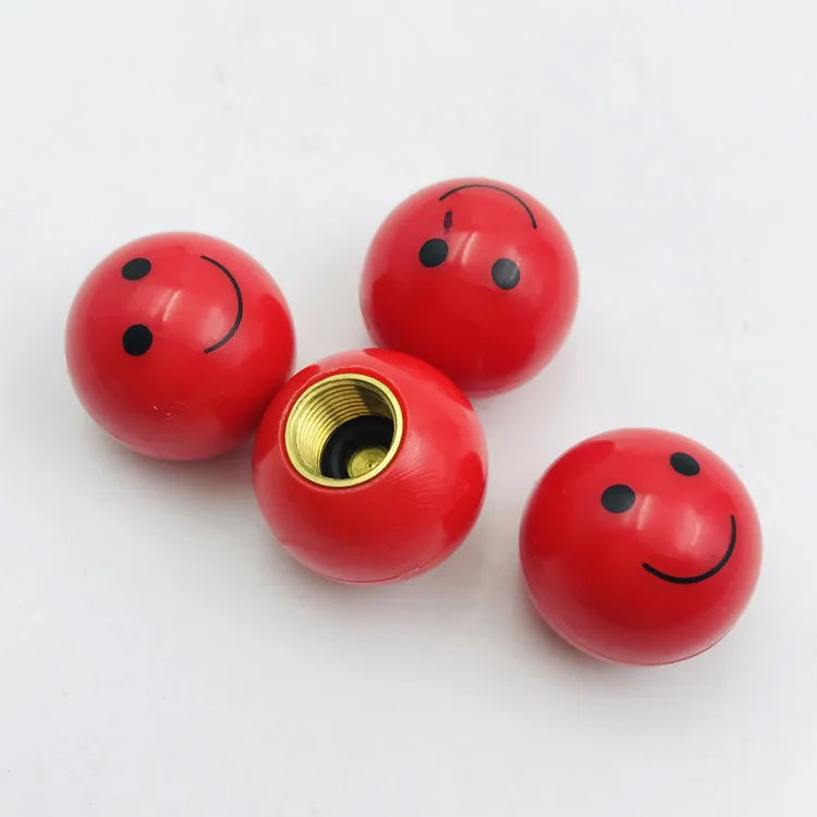 
4pcs Plastic car tire valve caps ball 
