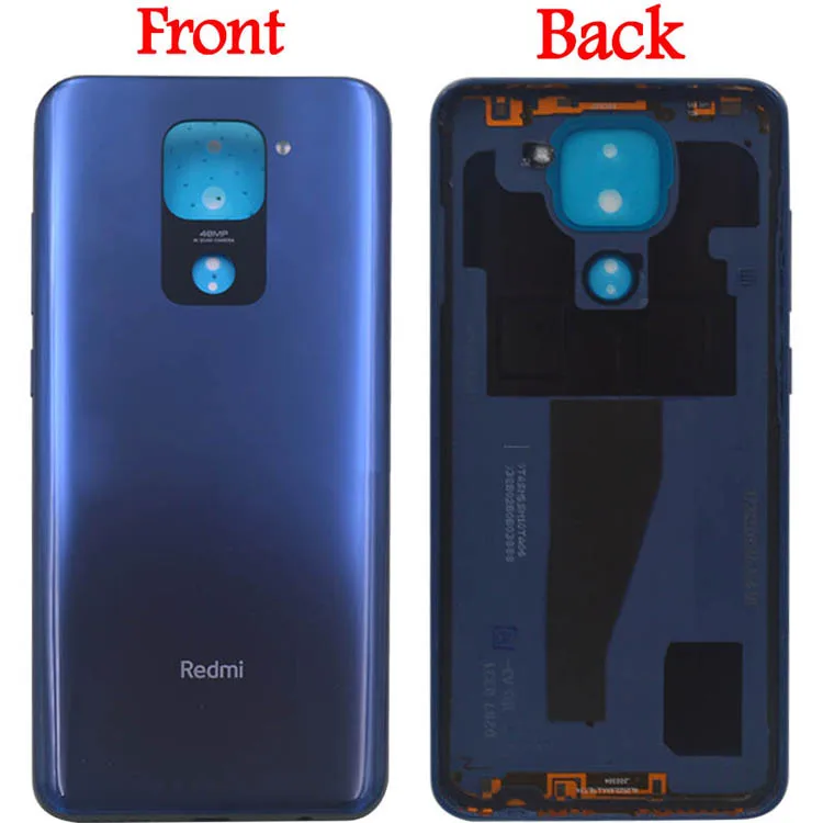 100% оригинальное заднее стекло для Xiaomi Redmi Note 9 Крышка батарейного отсека задняя панель корпуса