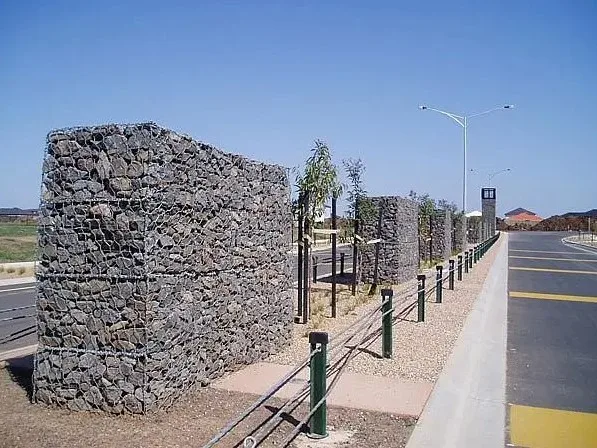 China Supplier galvanized coated flood stone gabion box price gabion mesh