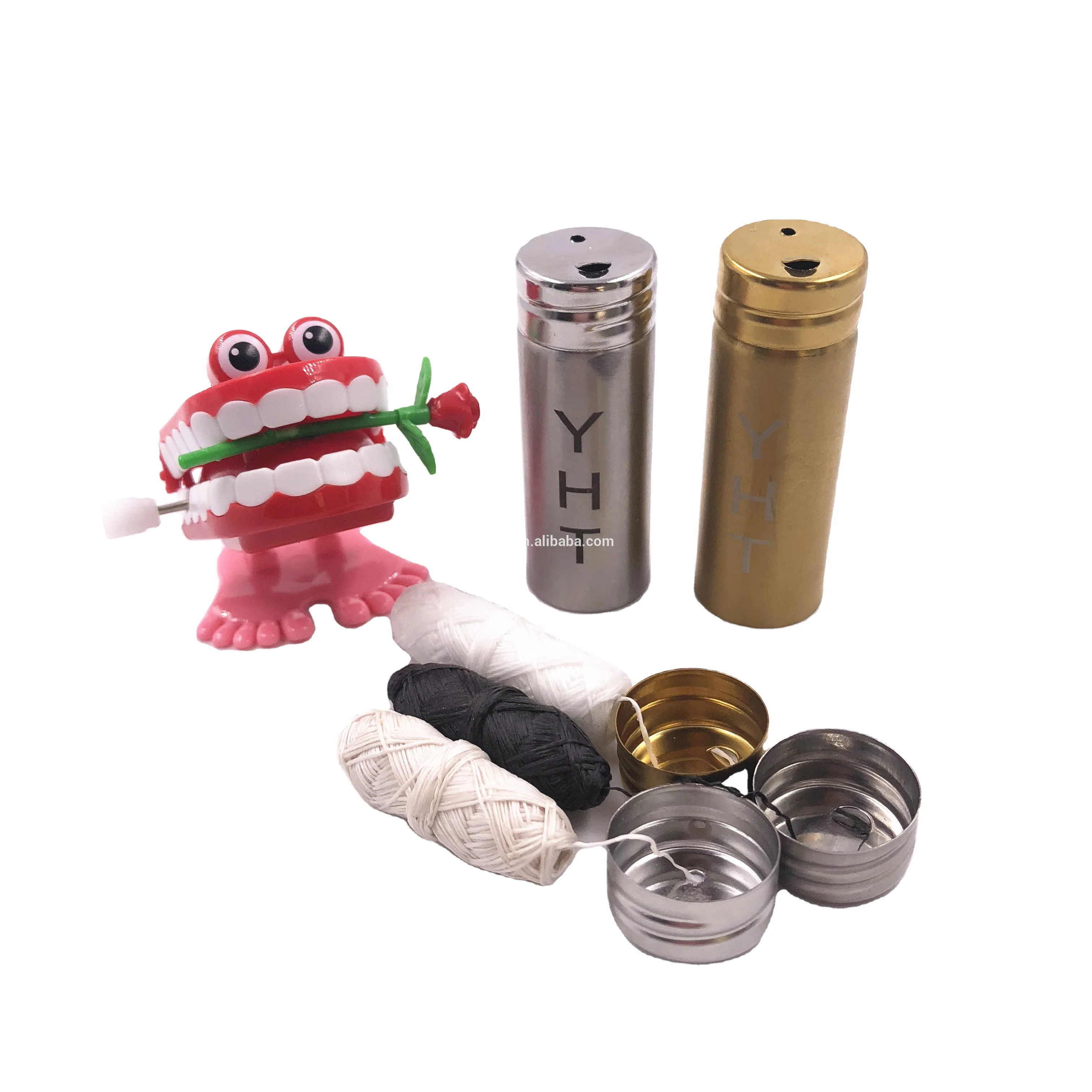 metal cutter bottle glass dental floss with refilled dental floss spool natural silk thread floss