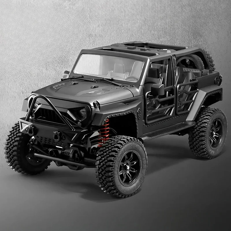 MN 128 Defender 1/12 Scale Simulation Off Road Radio Remote Control Crawler RC Desert Truck For Hobby Enthusiasts