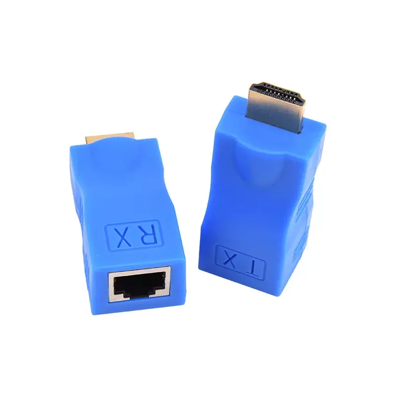30m 1080P 4k Repeater HDMI To Cat5 Cat6 RJ45 Ethernet LAN Network Converter adapter HDMI Extender Video Transmitter
