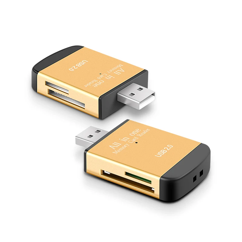  Все в 1 устройство для чтения карт памяти USB 2 0 SD кард-ридер алюминиевого сплава TF M2 MS sd-карта