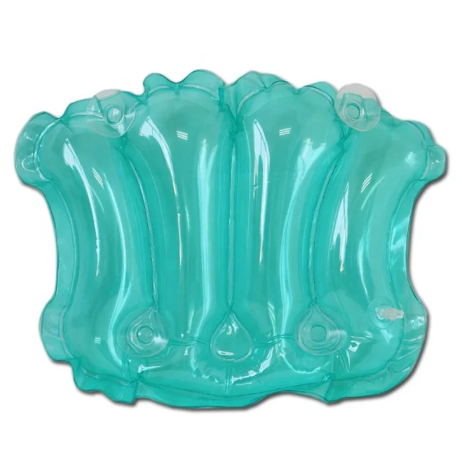 Inflatable Bathtub Shoulder Back Support Rest Bathroom Accessories Shell Shape Pillow