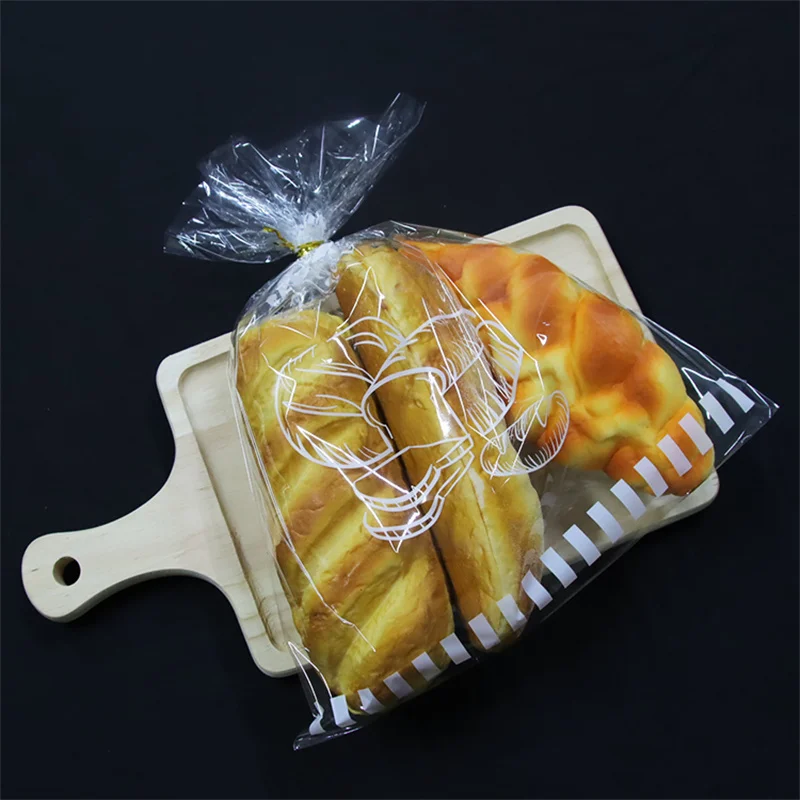 CPP material Plastic bag can be customized and printed toast bag bread bag